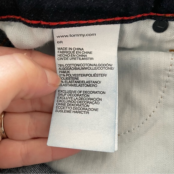 Tommy Hilfiger Dark Blue Skinny 6R Denim Jeans - Picture 9 of 10